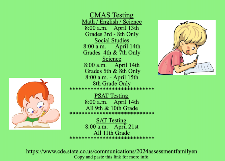 CMAS / PSAT / SAT Testing